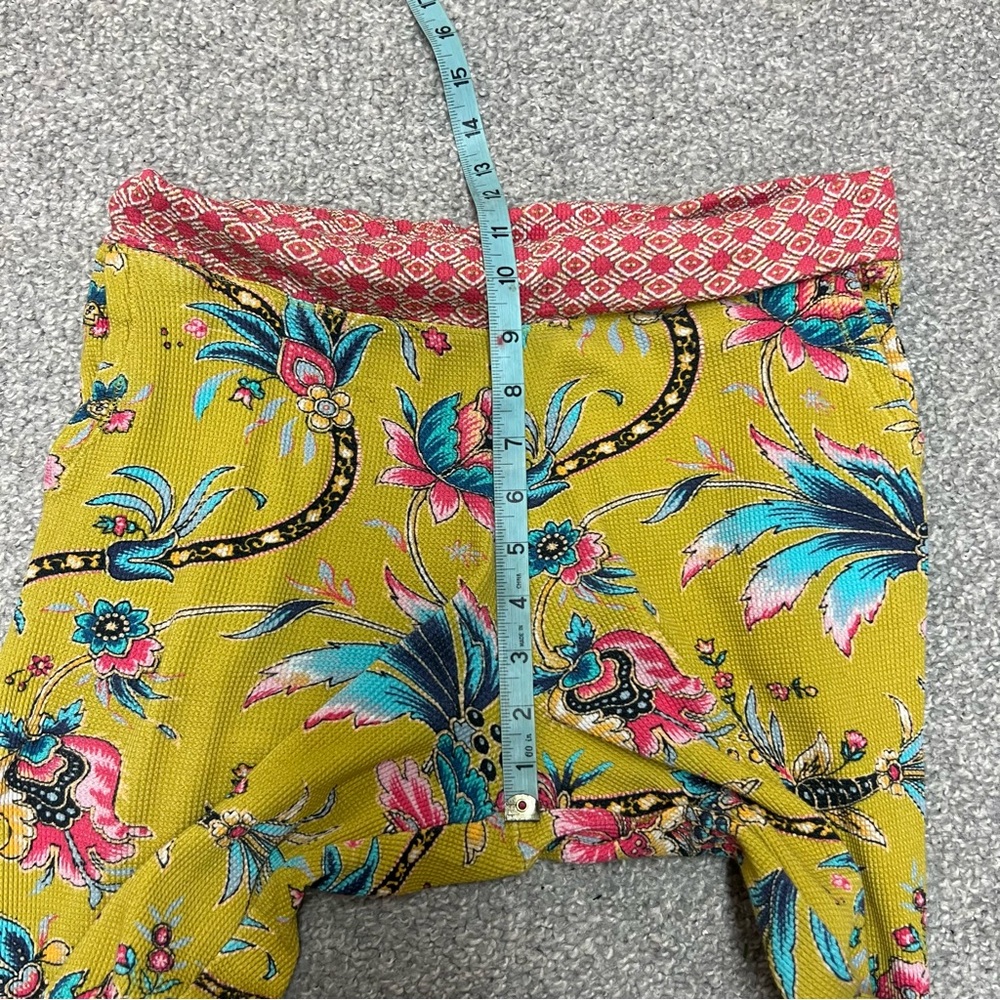 Sundance Pants Womens Medium Floral Waffle Knit Joggers Loungewear Thermal - Picture 4 of 9
